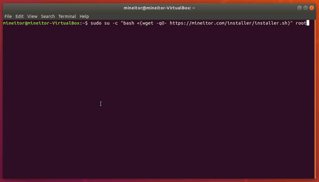 Installing Mineitor on Linux Ubuntu